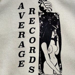 AVERAGE RECORDS Naked Lady HOODIE Sweatshirt Mens Size Medium Nwa Y2K Rap